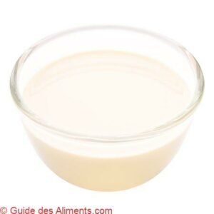 Lait concentré non sucré