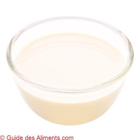 Lait concentré non sucré