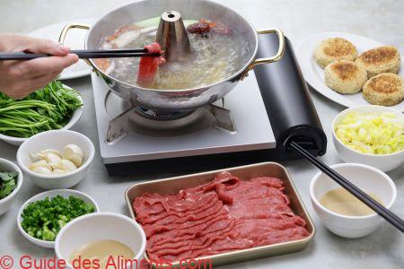 shabu shabu à l'agneau