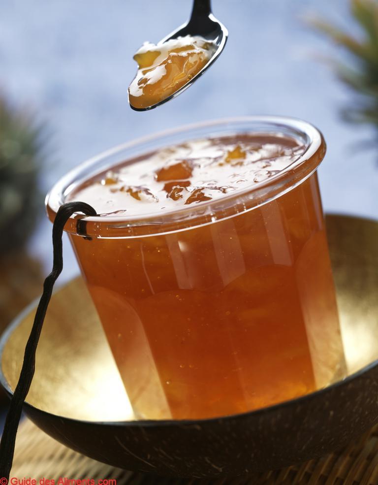 Confiture ananas et vanille