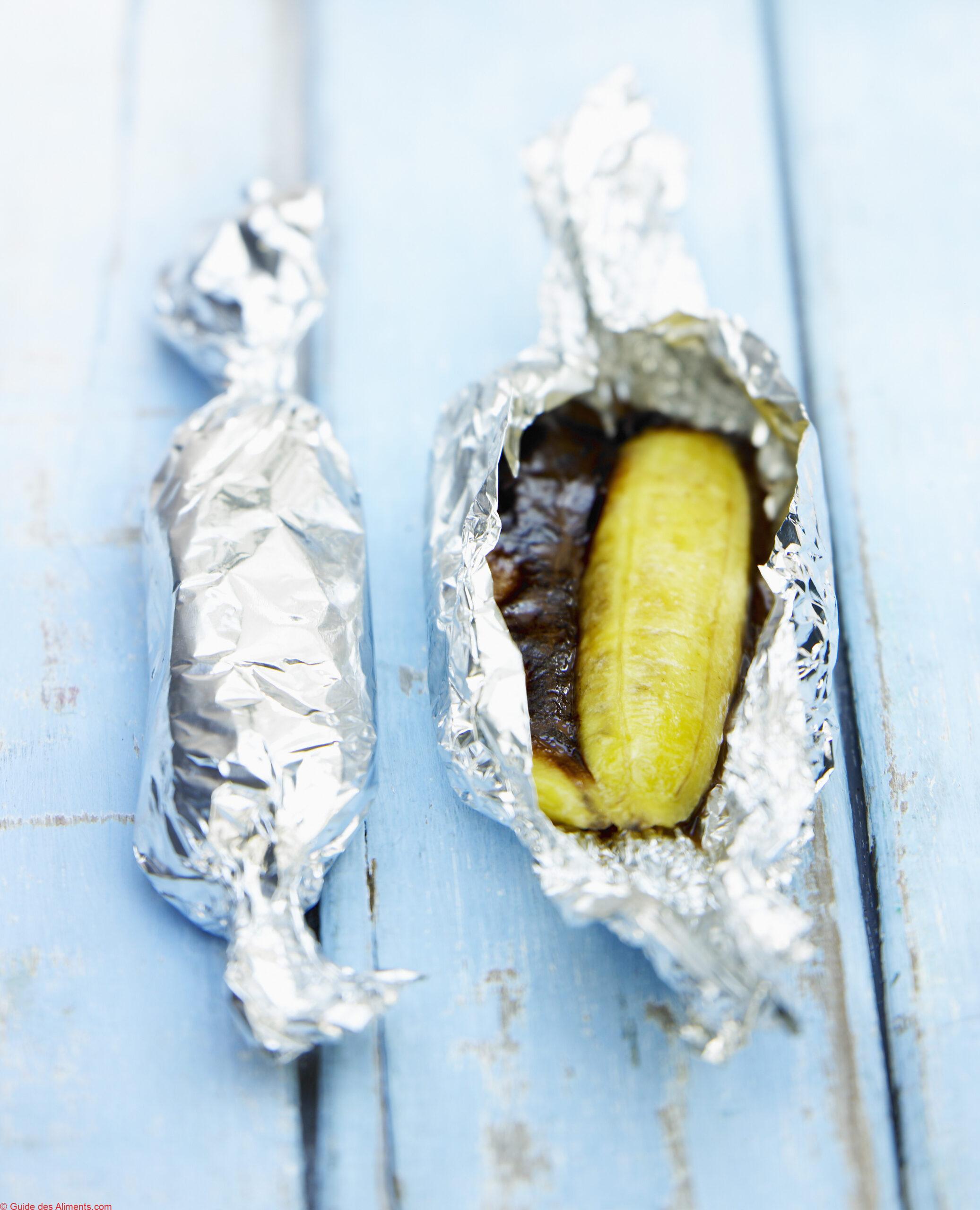 Papillote banane-chocolat