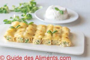 Cannelloni &eacute;pinards ricotta