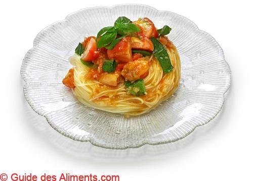 capellini aux tomates et basilic