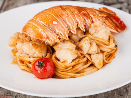 Linguines au homard
