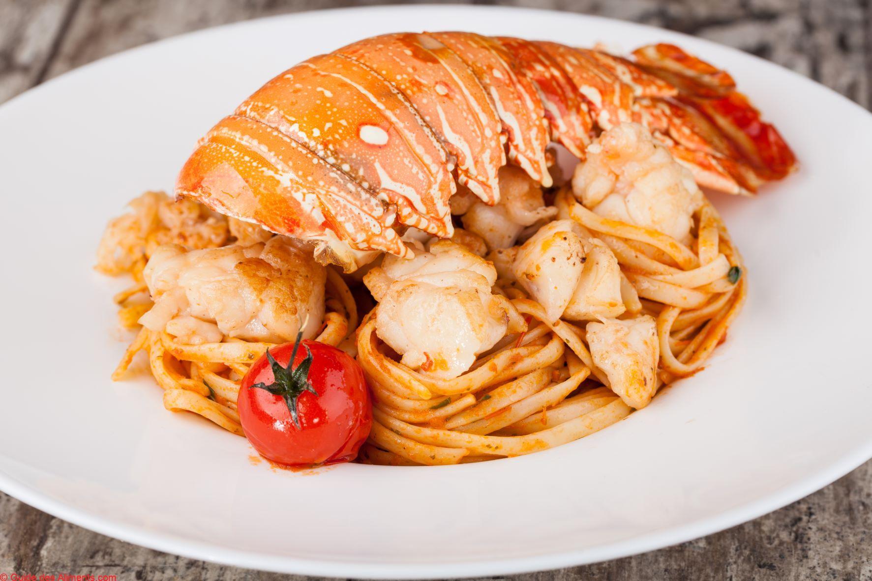 Linguines au homard