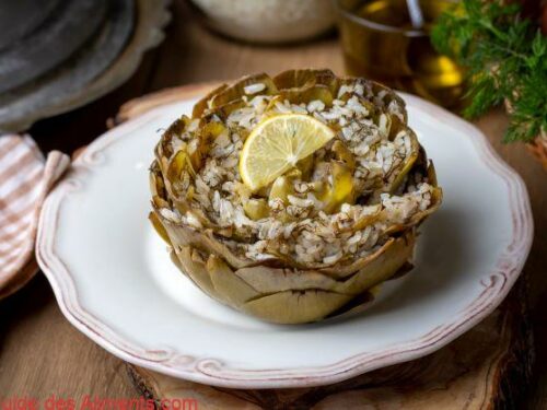 Artichauts farcis &agrave; la mode d'Izmir
