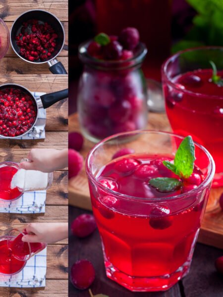 Jus de canneberge maison