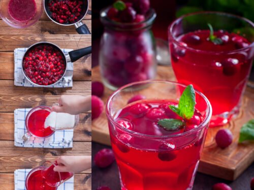 Jus de canneberge maison