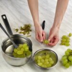 enlever la peau des raisins