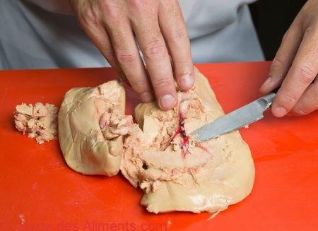 dénerver un foie gras