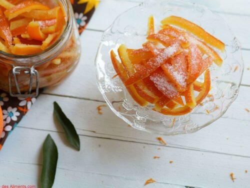 Ecorces d'oranges confites