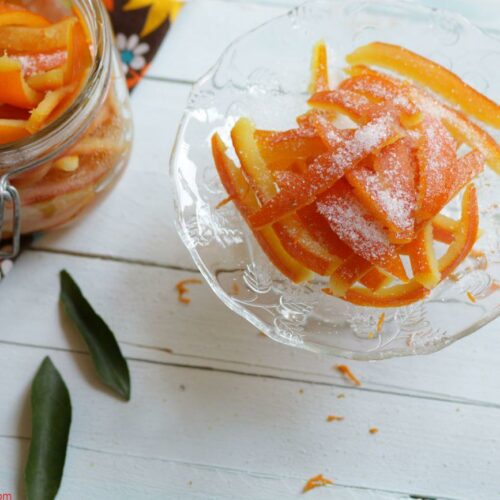 Ecorces d'oranges confites