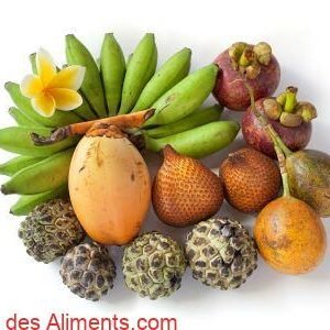 Fruits tropicaux assortis