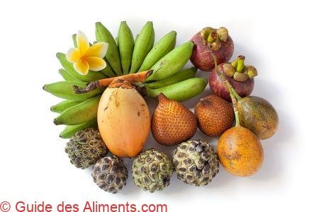 Fruits tropicaux assortis