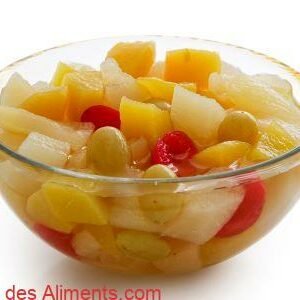 Macédoine de fruits en boîte