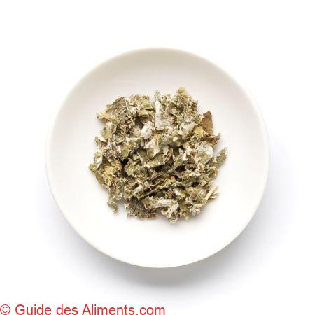 feuilles de framboise séchées