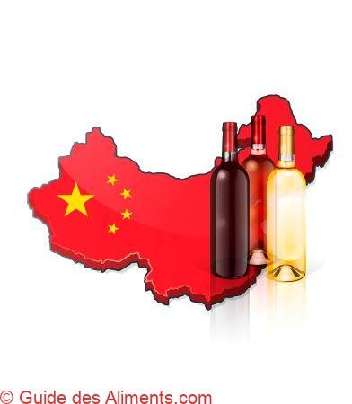 vin blanc, rouge et rosé chinois