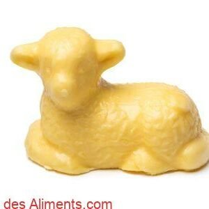 beurre en forme d'agneau