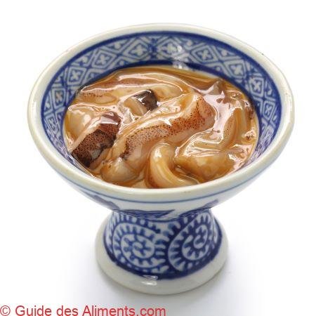 ika no shiokara maison, viande de calmars fermentée salée et foie, nourriture japonaise