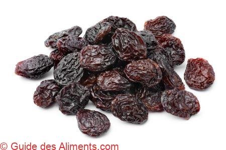 raisins secs noirs du Chili