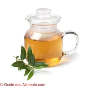 th&eacute; aux feuilles d'olivier s&eacute;ch&eacute;es