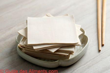 Feuilles de pâte à Shumai