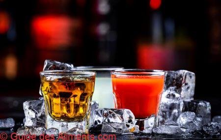 Tequila avec sangrita et jus de citron vert