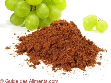 Poudre de p&eacute;pins de raisin