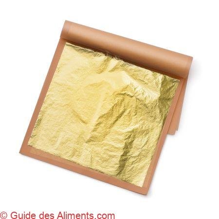 feuilles en or comestibles