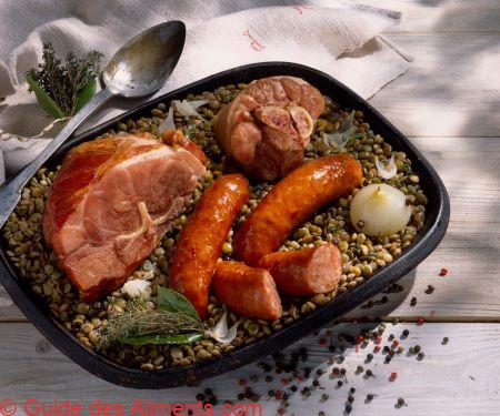 Petit salé aux lentilles