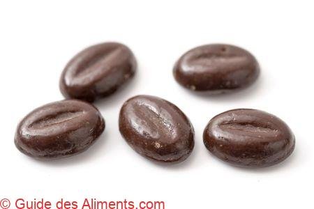 Grains de café en chocolat
