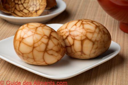 Oeuf au th&eacute; noir