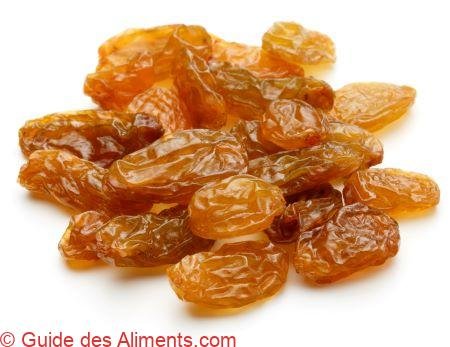 raisins secs Sultanines ou sultanas