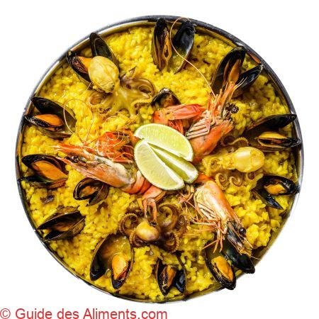 Paella aux fruits de mer
