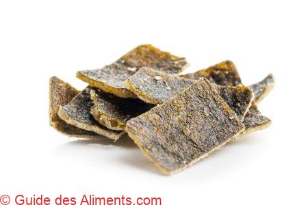 Chips d'algues salées