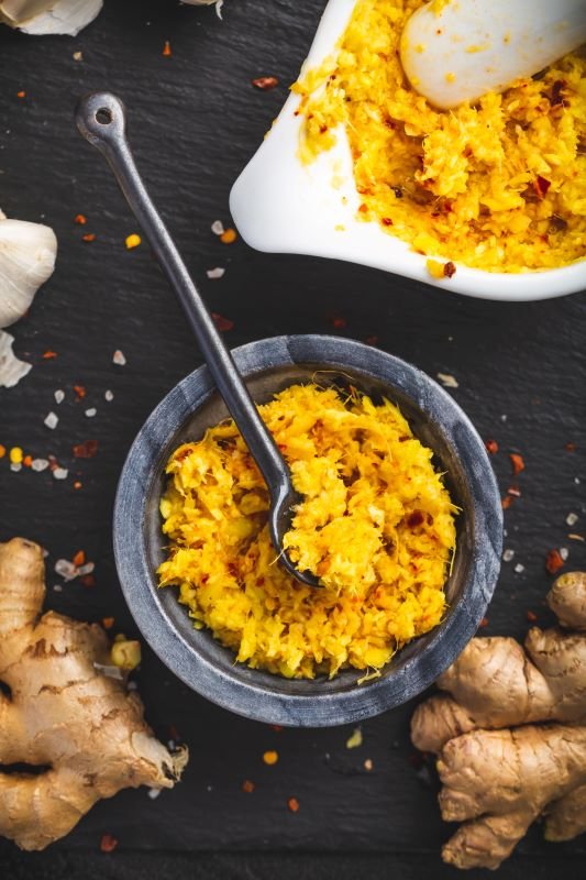 Adrak Lahsun - Pâte de gingembre et d'ail frais maison