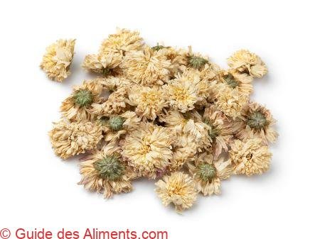chrysanthème blanc séché chinois