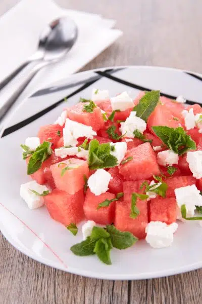 Salade de pastèque et feta