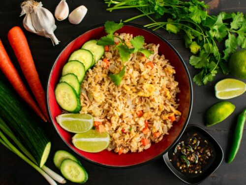 Riz frit au crabe &agrave; la tha&iuml;landaise