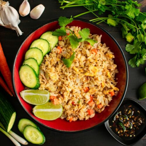 Riz frit au crabe &agrave; la tha&iuml;landaise