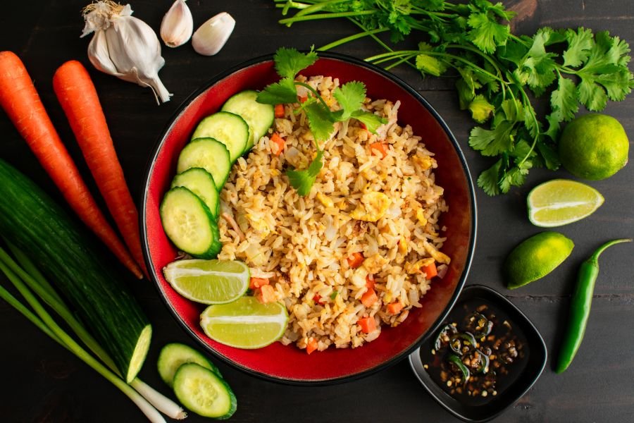 Riz frit au crabe à la thaïlandaise