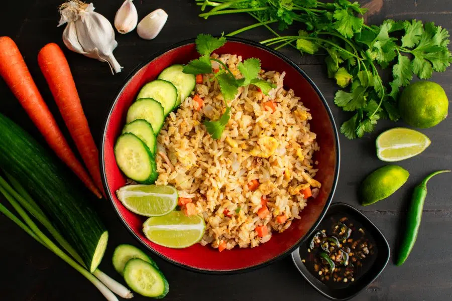 Riz frit au crabe à la thaïlandaise