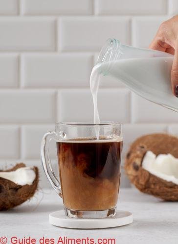 café au lait de coco