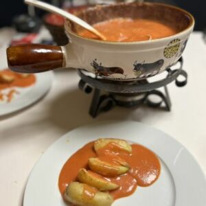 fondue &agrave; la tomate