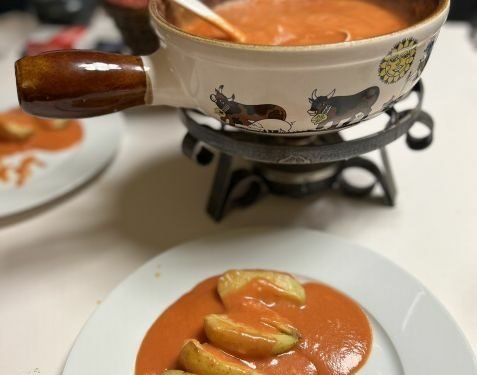 fondue à la tomate