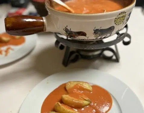 fondue &agrave; la tomate
