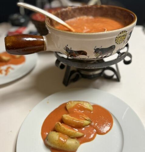 fondue &agrave; la tomate