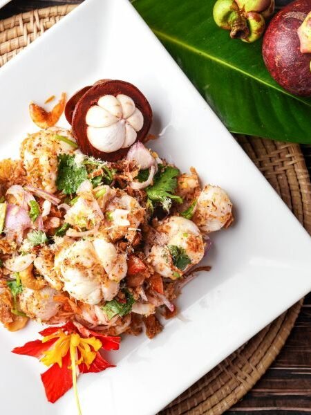 salade thaïlandaise de mangoustan (Yam Mangkhut)