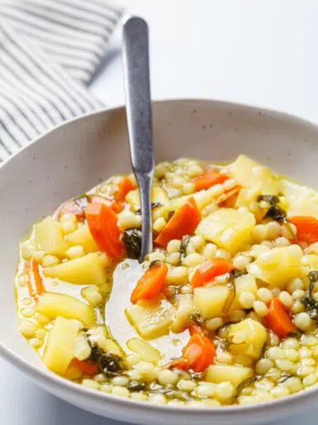 soupe de ptitim aux légumes