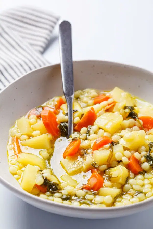 soupe de ptitim aux légumes